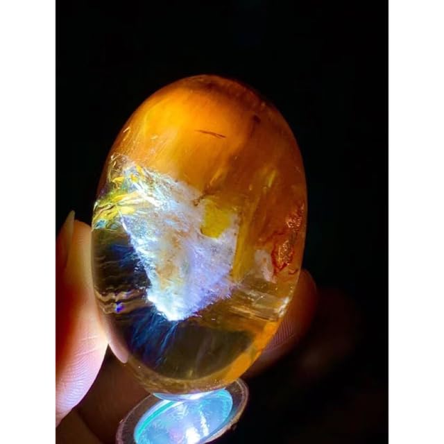 Amazon.co.jp: 天然ガーデンルチル クオーツ 置物 84g : おもちゃ